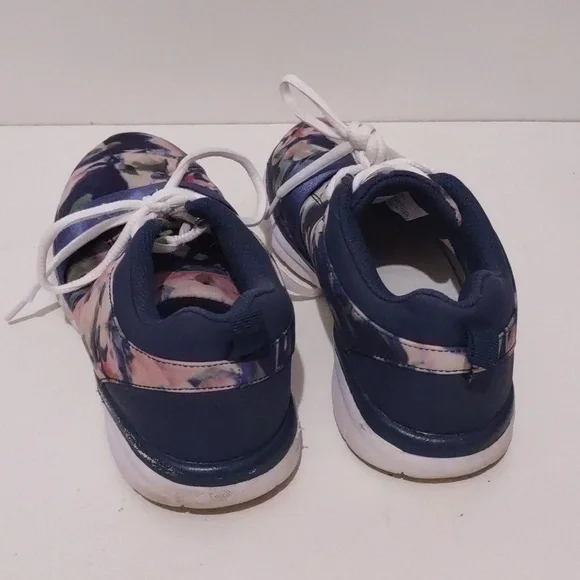 ShoeDazzle blue and pink floral shoe sneaker size 6.5 women flowers - Picture 6 of 11